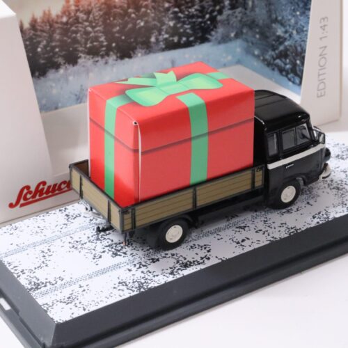 1:43 Schuco Barkas B1000 Pritsche + Geschenk "CHRISTMAS EDITION 2021" black
