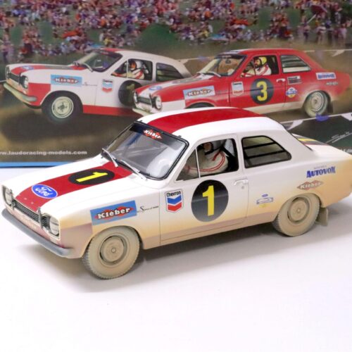 1:18 Laudoracing-Model Ford Escort Rally 1968 Terence Hill #1 white
