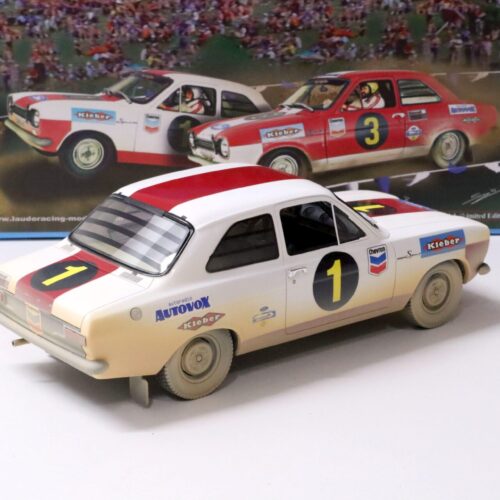 1:18 Laudoracing-Model Ford Escort Rally 1968 Terence Hill #1 white