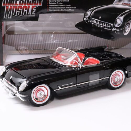 1:18 Auto World Chevrolet Corvette Convertible 1954 black/ red