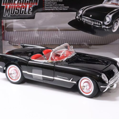 1:18 Auto World Chevrolet Corvette Convertible 1954 black/ red