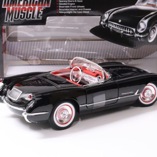 1:18 Auto World Chevrolet Corvette Convertible 1954 black/ red