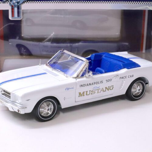 1:18 Auto World 1964 1/2 Ford Mustang Convertible Indianapolis 500 PACE Car white