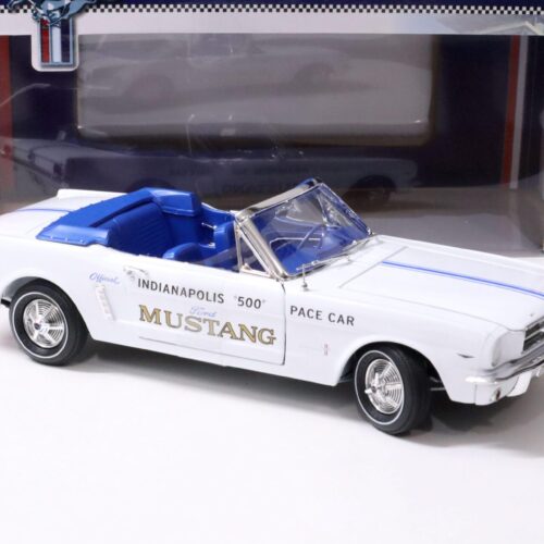 1:18 Auto World 1964 1/2 Ford Mustang Convertible Indianapolis 500 PACE Car white