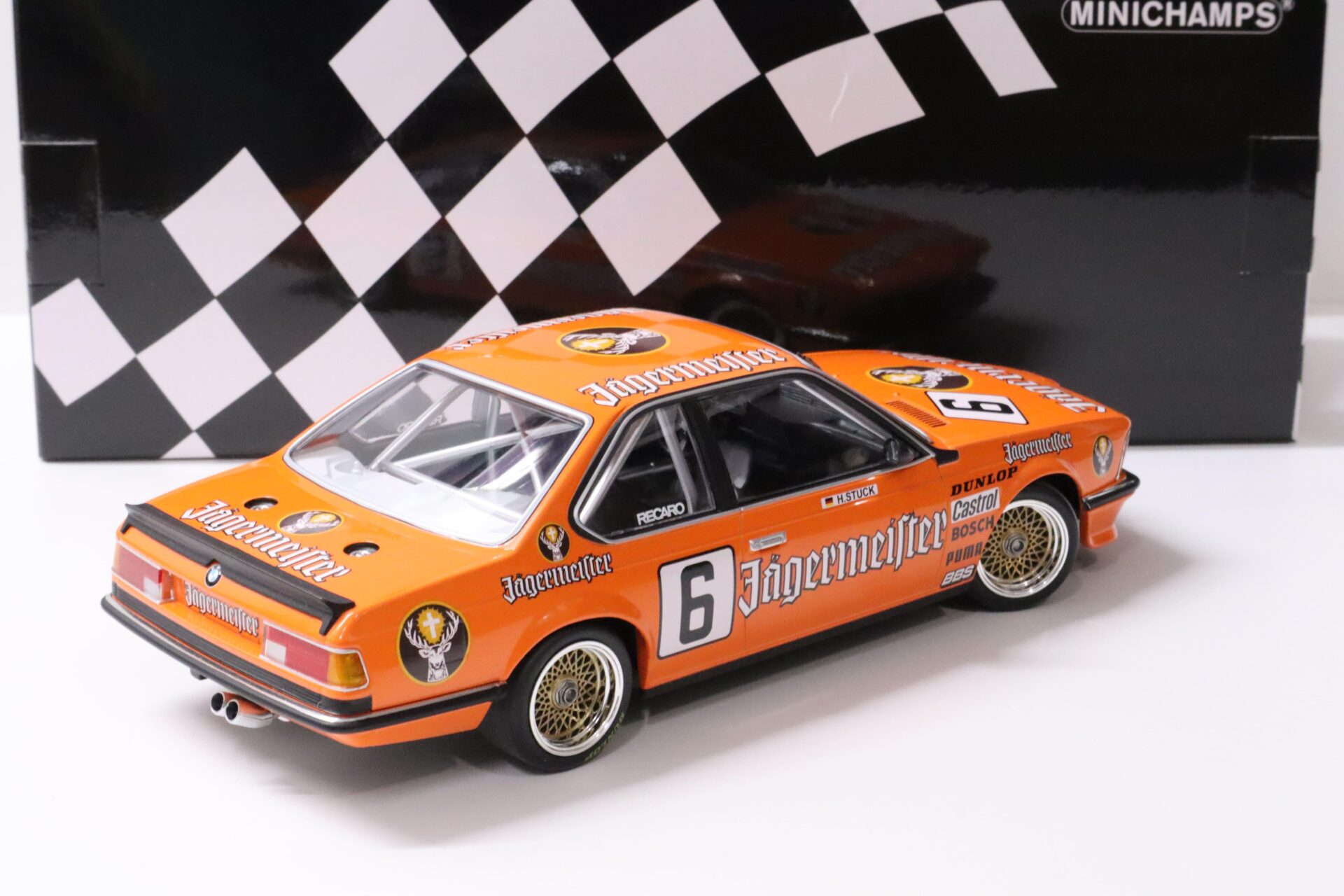 1:18 Minichamps BMW 635 CSI JÄGERMEISTER Brun Motorsport #6 Stuck DPM 1984