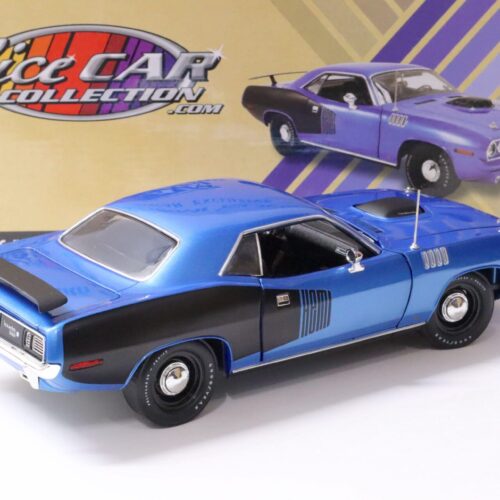 1:18 ACME 1971 Plymouth Hemi Cuda Barracuda NICECAR Exclusive B5 blue/ black