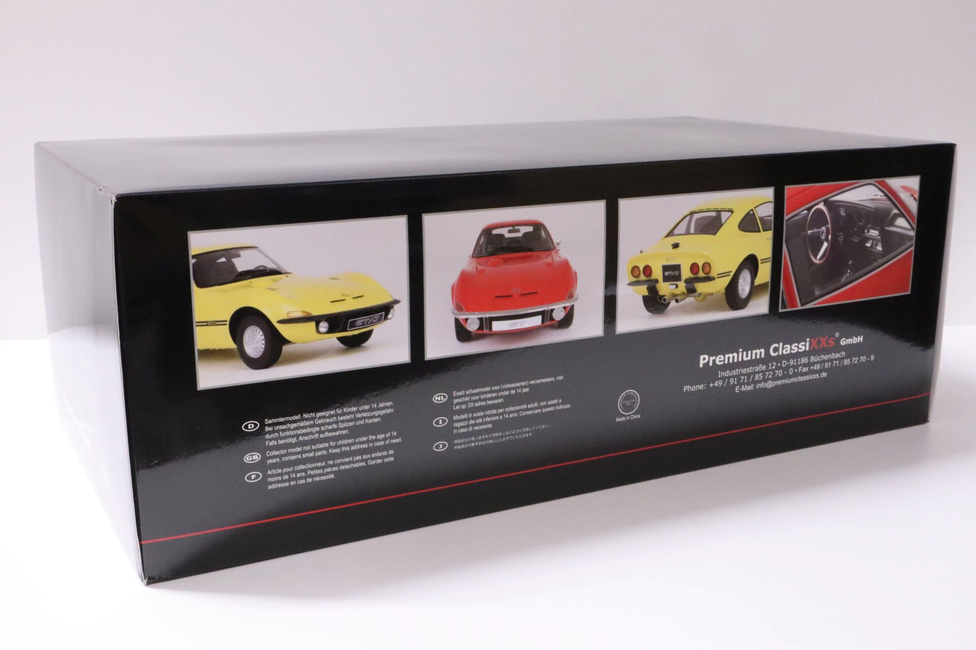 1:12 Premium ClassiXXs Opel GT Coupe red 1968