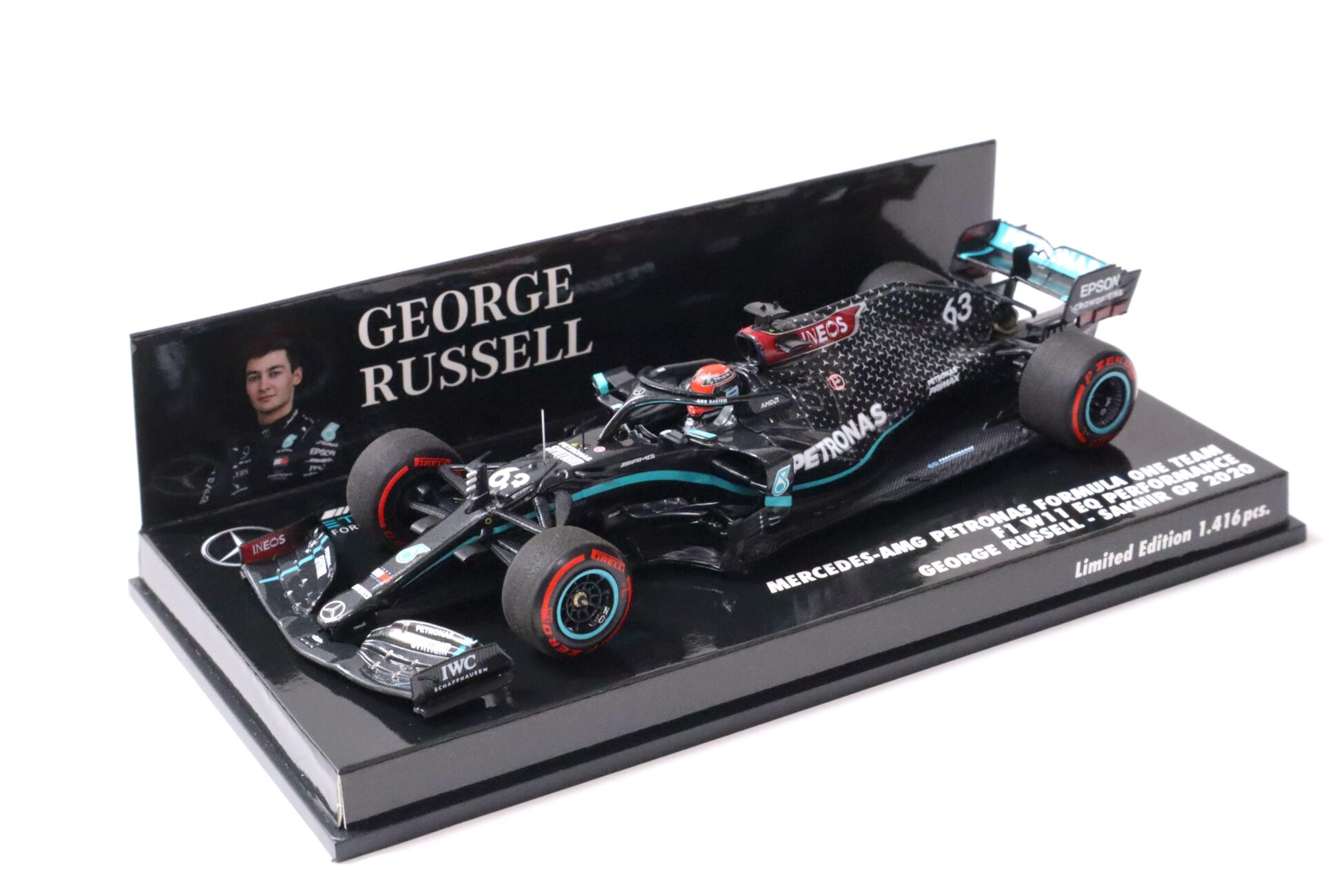 ID 61062 orig 1.jpg 1:43 Minichamps Mercedes-AMG Petronas F1 W11 Team G.Russell Sakhir GP 2020