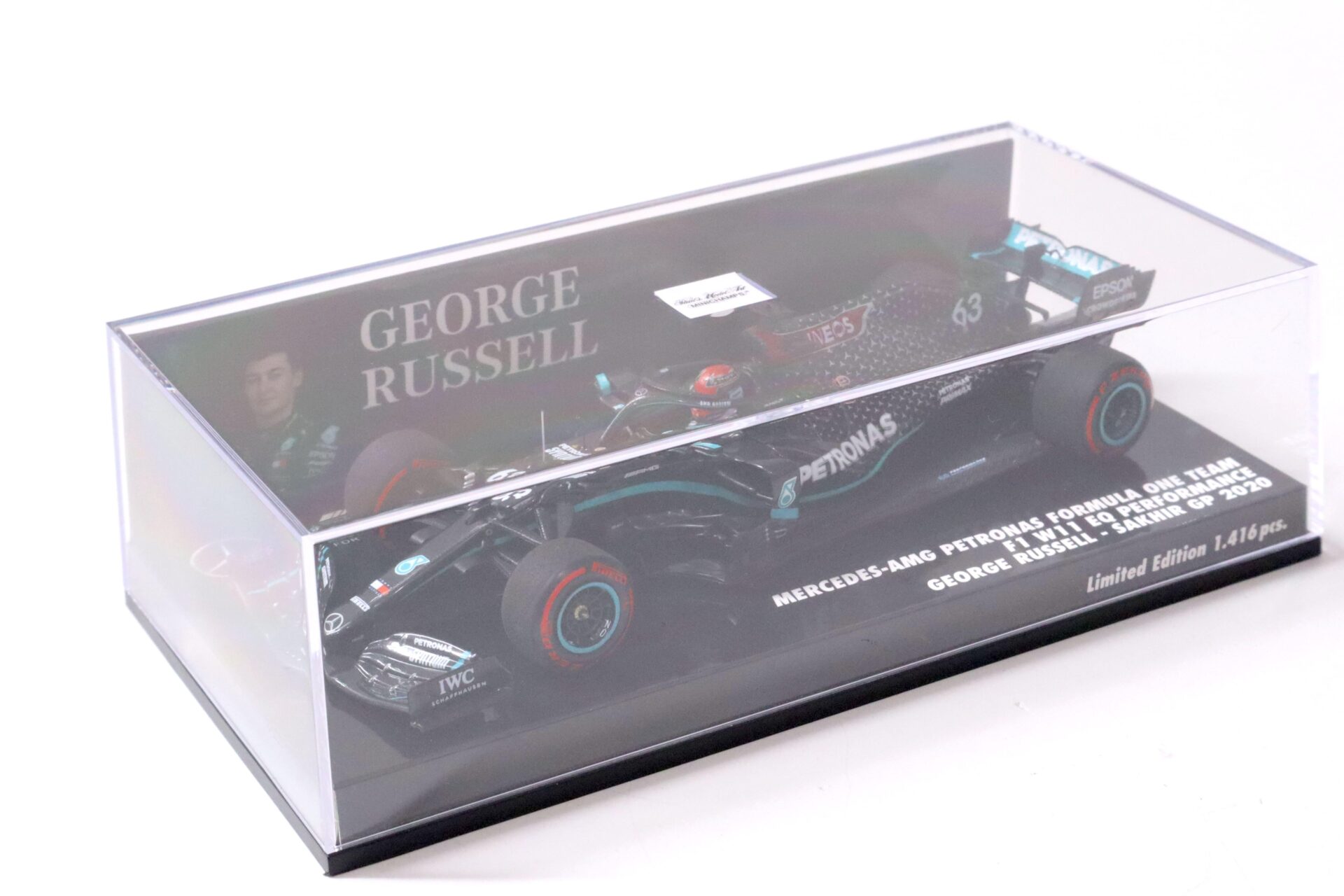 1:43 Minichamps Mercedes-AMG Petronas F1 W11 Team G.Russell Sakhir GP 2020