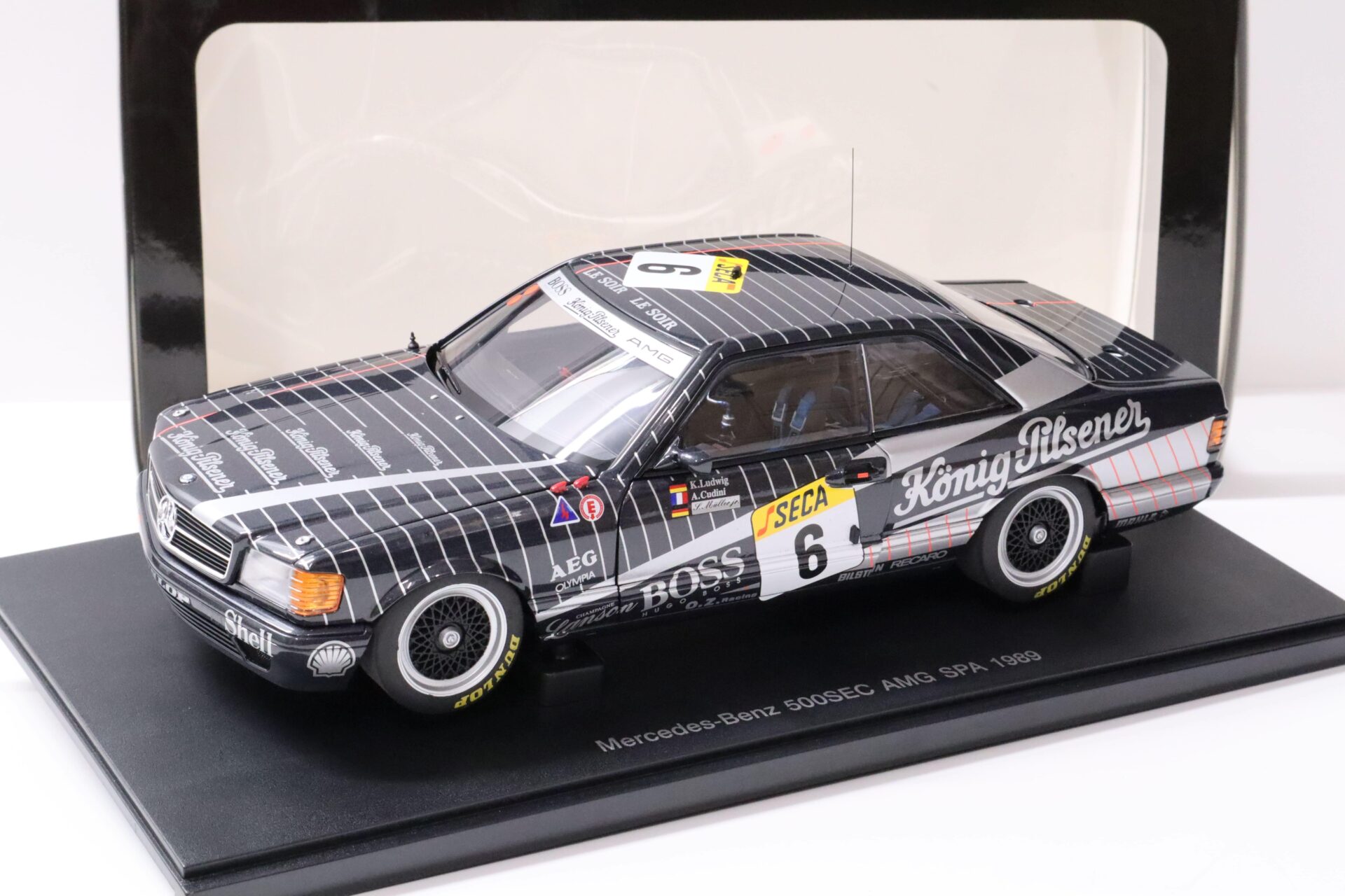 1:18 AUTOart Mercedes 500 SEC AMG 24h Race #6 SPA Franchorchamps 1989