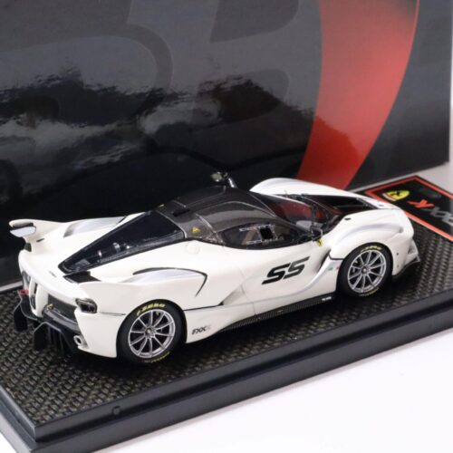 1:43 BBR Ferrari FXXK #55 Bianco Avus white 2016 - Limited Edition 100 pcs.