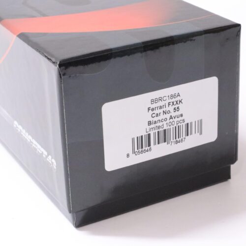 1:43 BBR Ferrari FXXK #55 Bianco Avus white 2016 - Limited Edition 100 pcs.