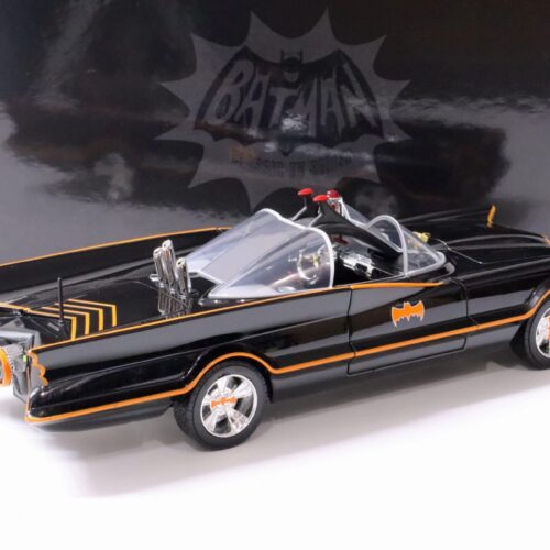 1:18 Jada Toys 1966 Batmobile Batman Classic TV Series + Figuren + Lights