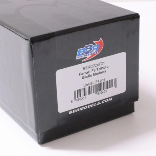 1:43 BBR Ferrari F8 Tributo Coupe Giallo Modena yellow/ silver wheel - Limited 24 pcs.