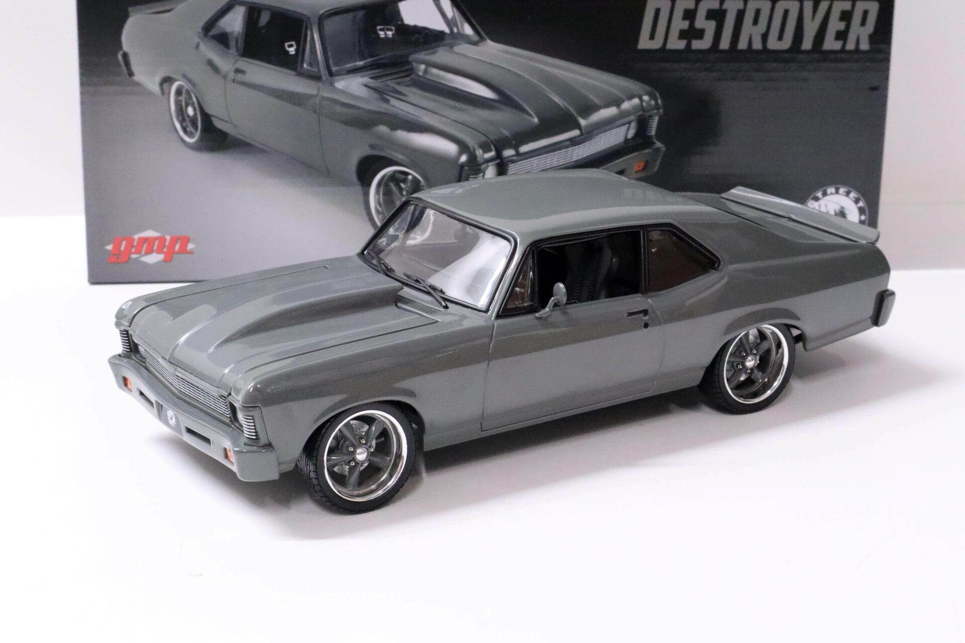 1:18 GMP 1970 Chevrolet Nova Street Fighter Coupe DESTROYER grey