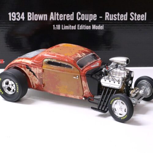 1:18 GMP Hot Rod 1934 Blown Altered Coupe - Rusted Steel red Limited Edition