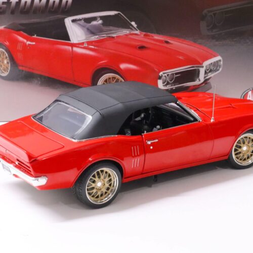 1:18 ACME 1968 Pontiac Firebird Convertible Restomod with Softtop candy red