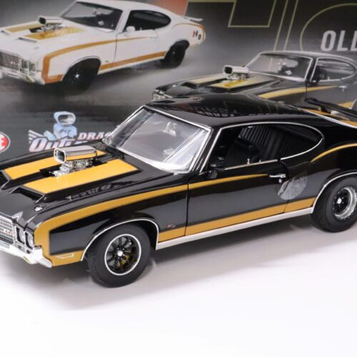 1:18 ACME 1972 Oldsmobile 442 Coupe HURST Drag Outlaw black/ gold