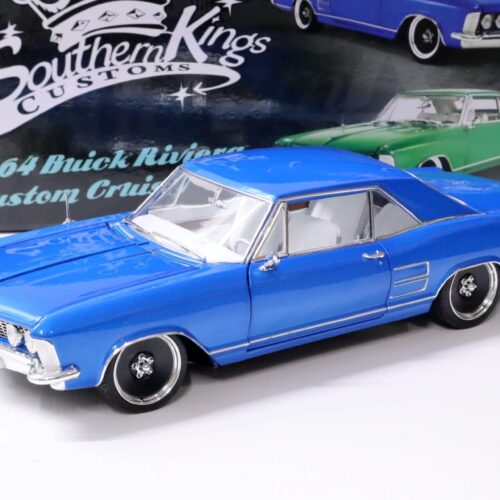1:18 ACME 1964 Buick Riviera Coupe Custom Cruiser Southern Kings cosmic dust blue