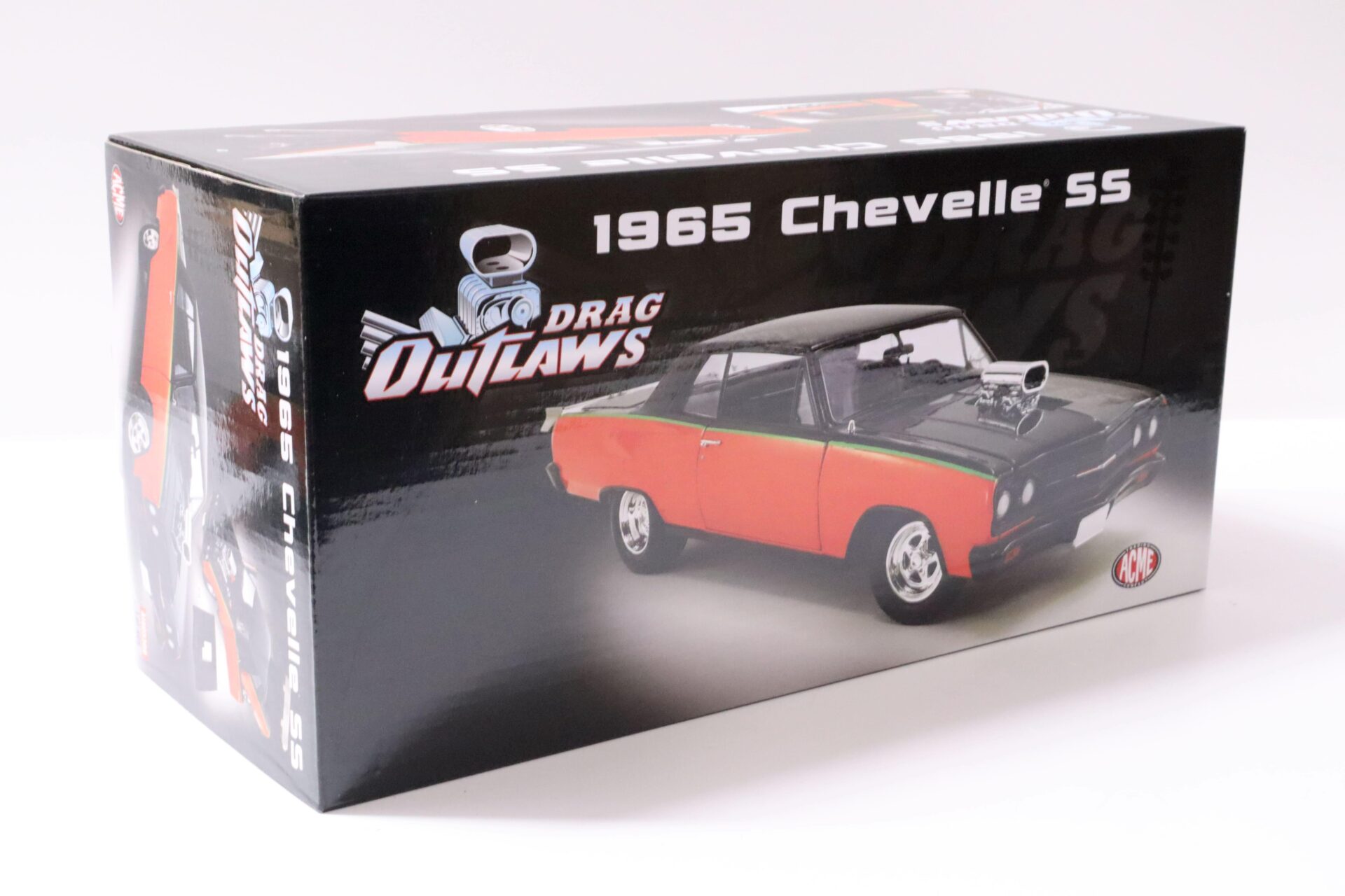 1:18 ACME 1965 Chevrolet Chevelle SS Coupe DRAG OUTLAWS black/ orange