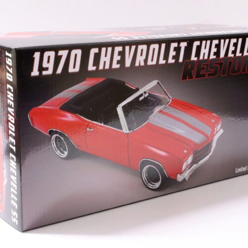 1:18 ACME 1970 Chevrolet Chevelle SS Convertible Restomod bright red/ silver stripes