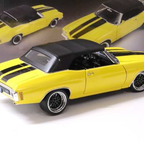 1:18 ACME 1970 Chevrolet Chevelle SS Convertible Restomod yellow/ black stripes