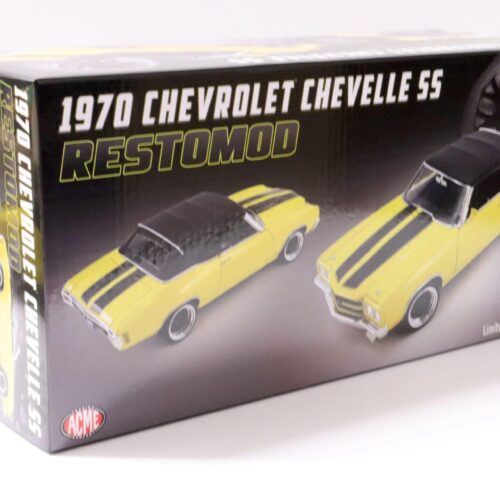 1:18 ACME 1970 Chevrolet Chevelle SS Convertible Restomod yellow/ black stripes