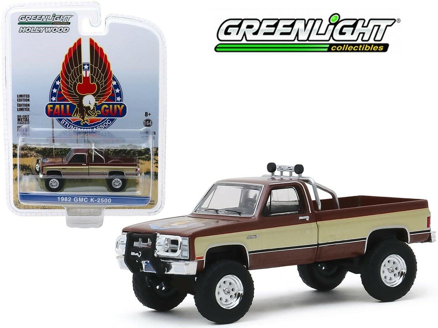 ID 62185 orig 1.jpg 1:64 Greenlight 1982 GMC K-2500 Sierra Grande Wideside FALL GUY Stuntman Associa