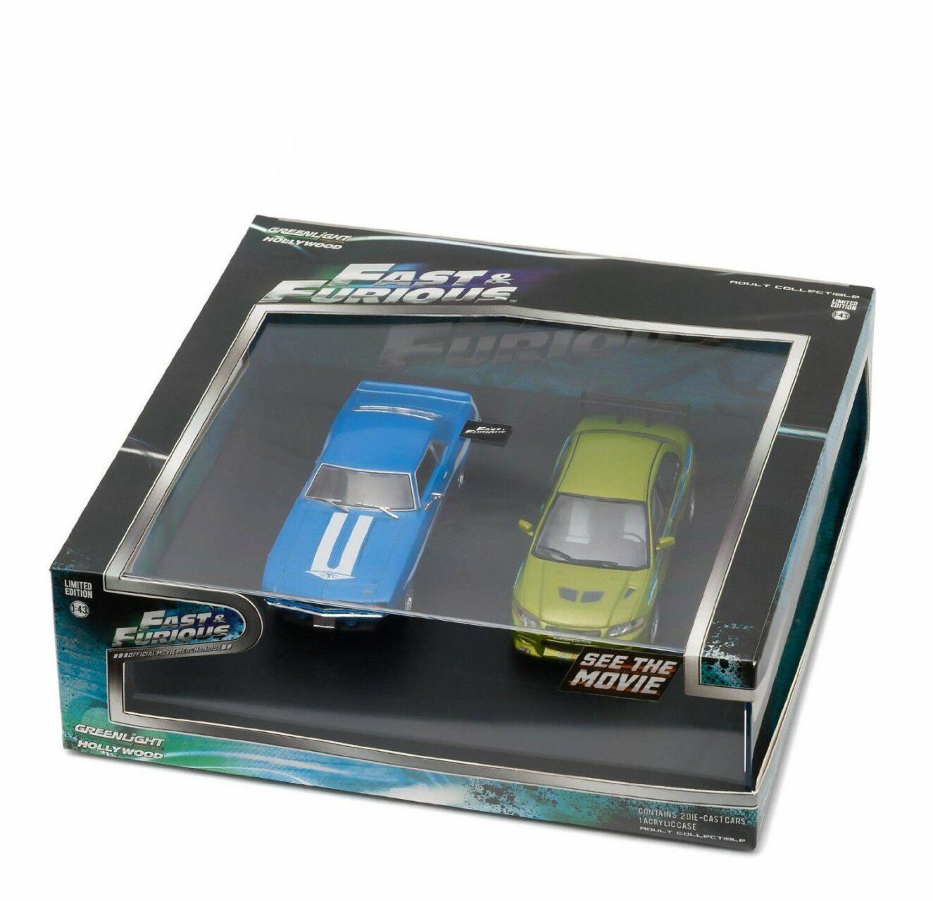 1:43 Greenlight Fast & Furious Set Chevrolet Yenko Camaro + Mitsubishi Lancer