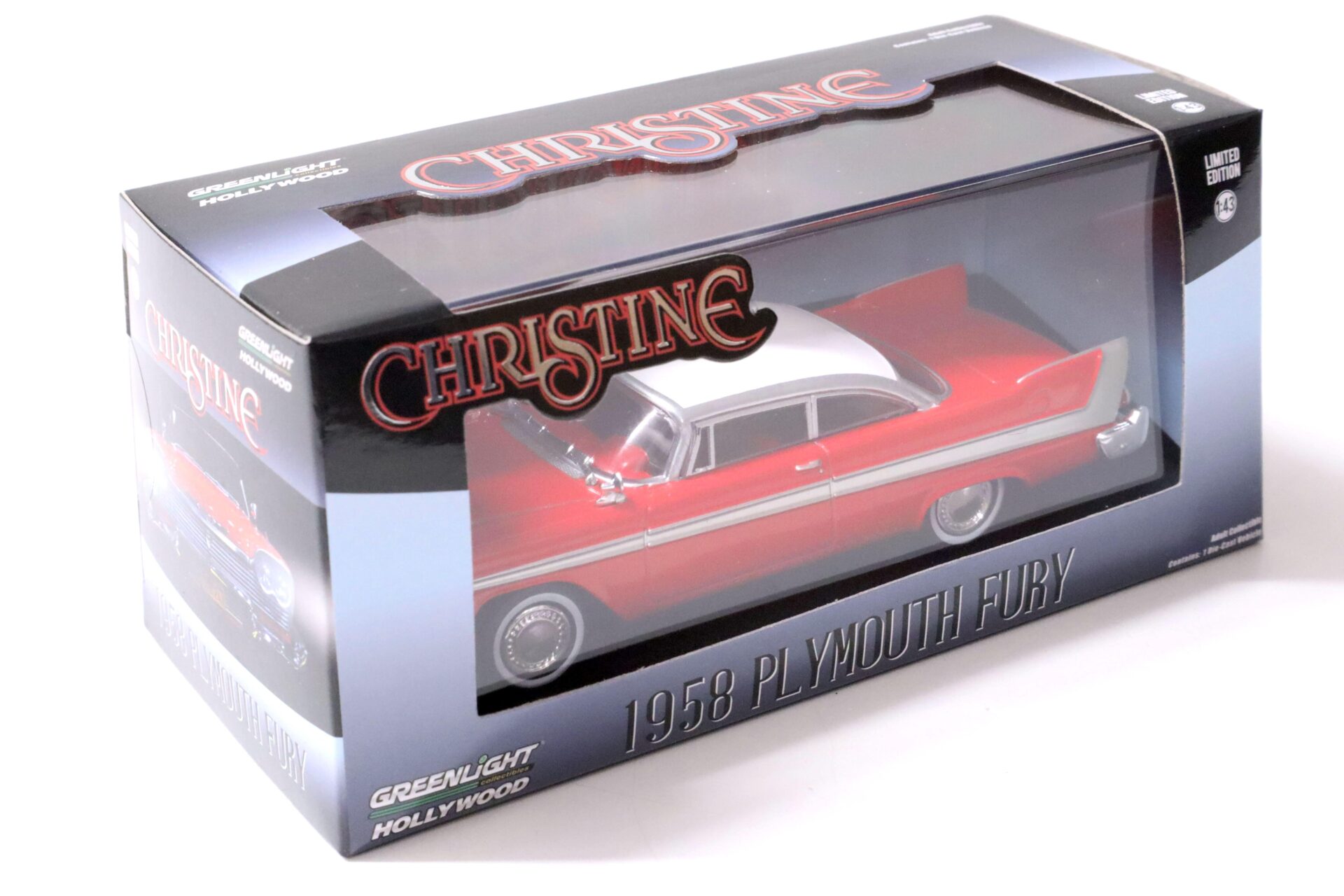 1:43 Greenlight 1958 Plymouth Fury CHRISTINE red/ white roof
