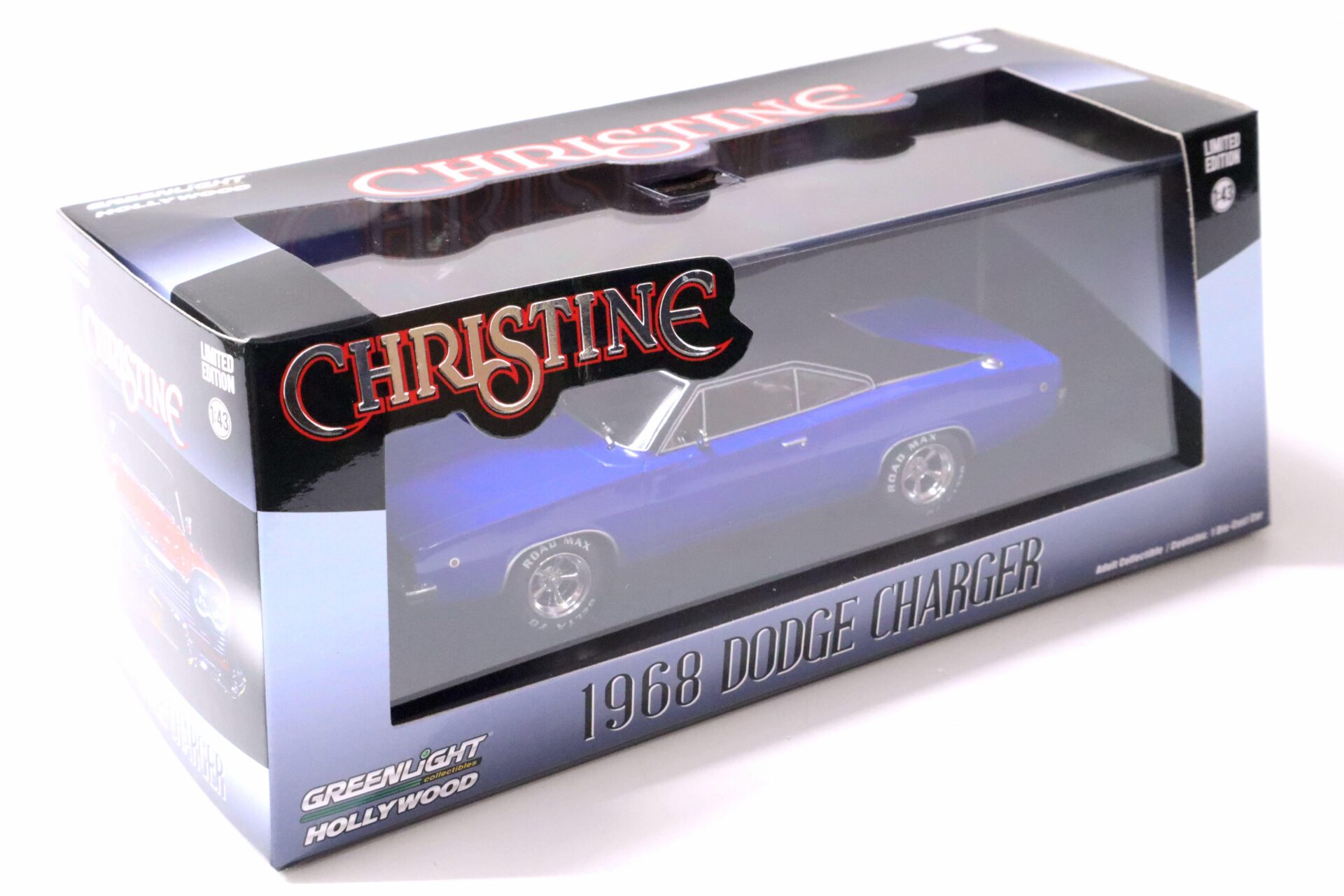 1:43 Greenlight 1968 Dodge Charger Dennis Guilder´s CHRISTINE blue/ black