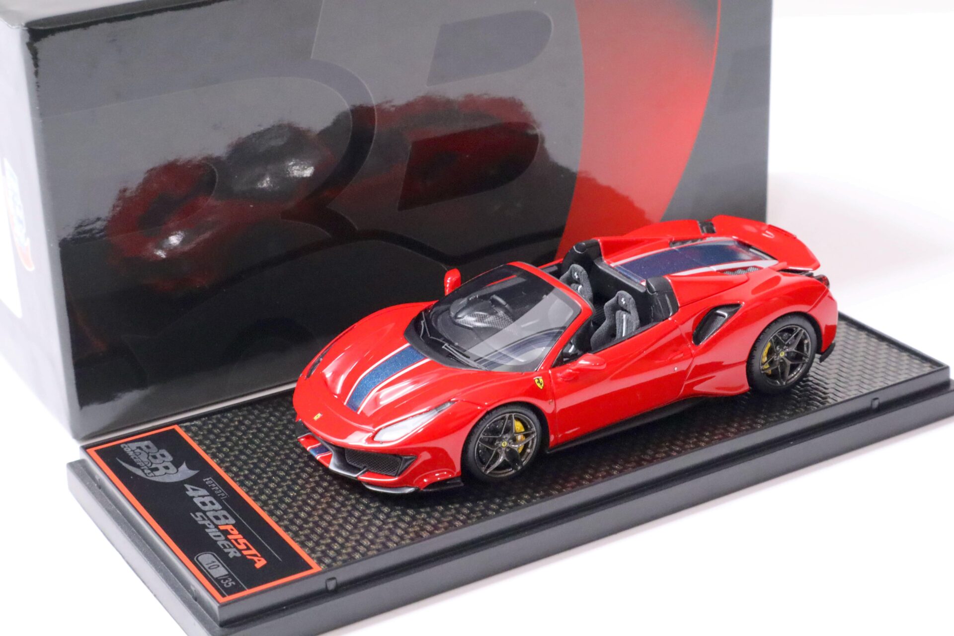 1:43 BBR Ferrari 488 Pista Spider RHD Rosso Corsa 322 red - Limited Edition 35 pcs.