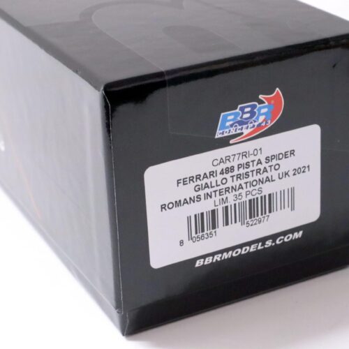 1:43 BBR Ferrari 488 Pista Spider RHD Giallo Tristrato yellow - Limited Edition 35 pcs.