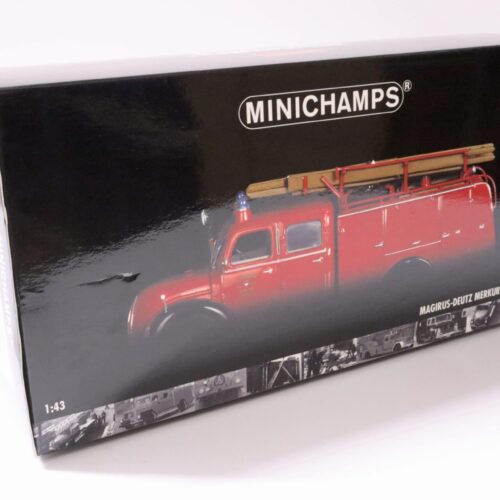 1:43 Minichamps Magirus-Deutz Merkur TLF 16 Feuerwehr Ulm 1959 red