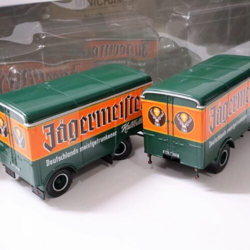 1:43 Minichamps Henschel HS 140 Kofferzug *Jägermeister* green/ orange