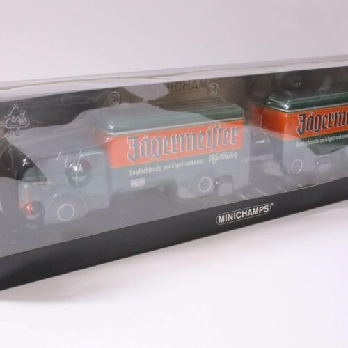 1:43 Minichamps Henschel HS 140 Kofferzug *Jägermeister* green/ orange