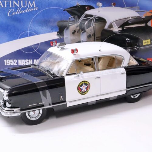 1:18 Sun Star 1952 Nash Ambassador Airflyte Police Car Country Sheriff white/ black