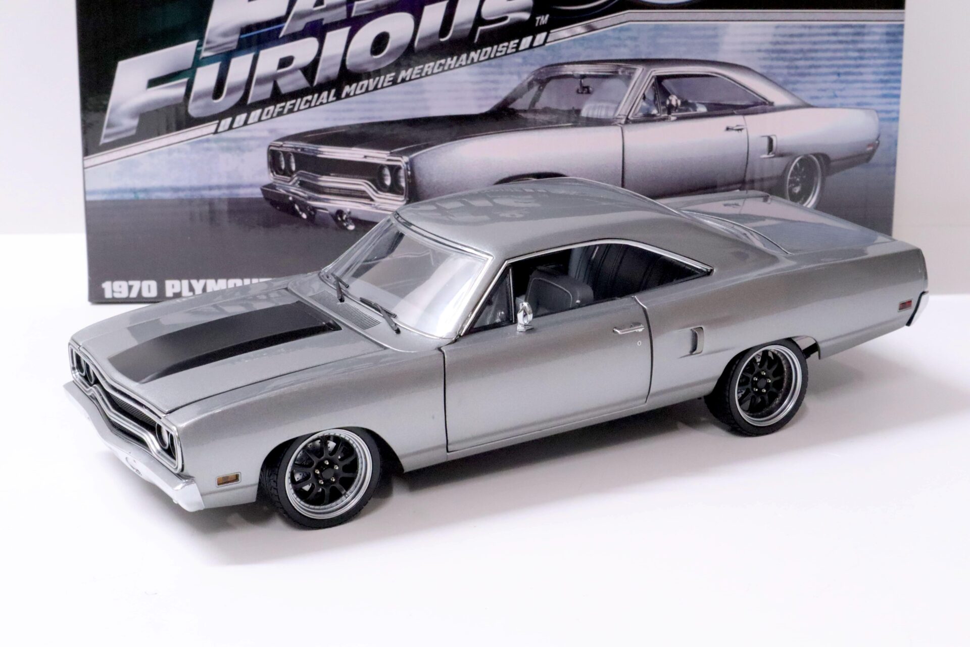 1:18 GMP 1970 Plymouth Road Runner Fast & Furious grey metallic/ black