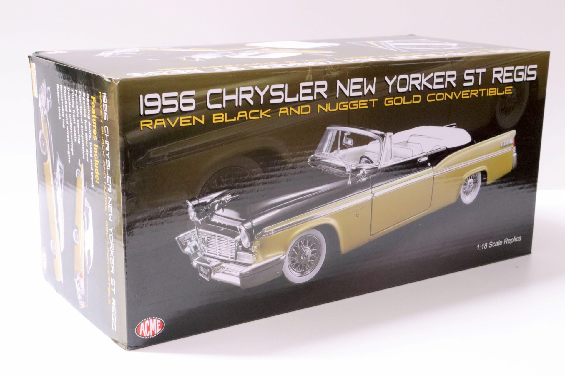 1:18 ACME 1956 Chrysler New Yorker ST REGIS Convertible black/ nugget gold