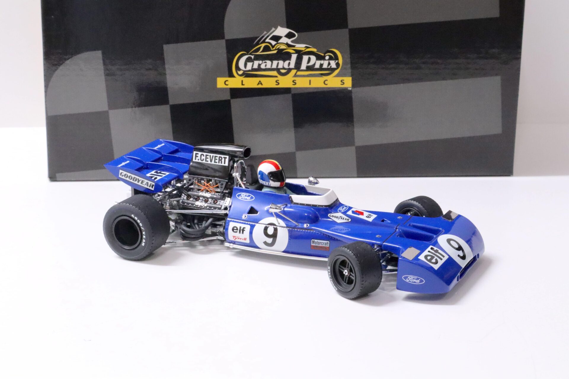 1:18 Exoto Tyrrell Ford 003 Francois Cevert #9 blue