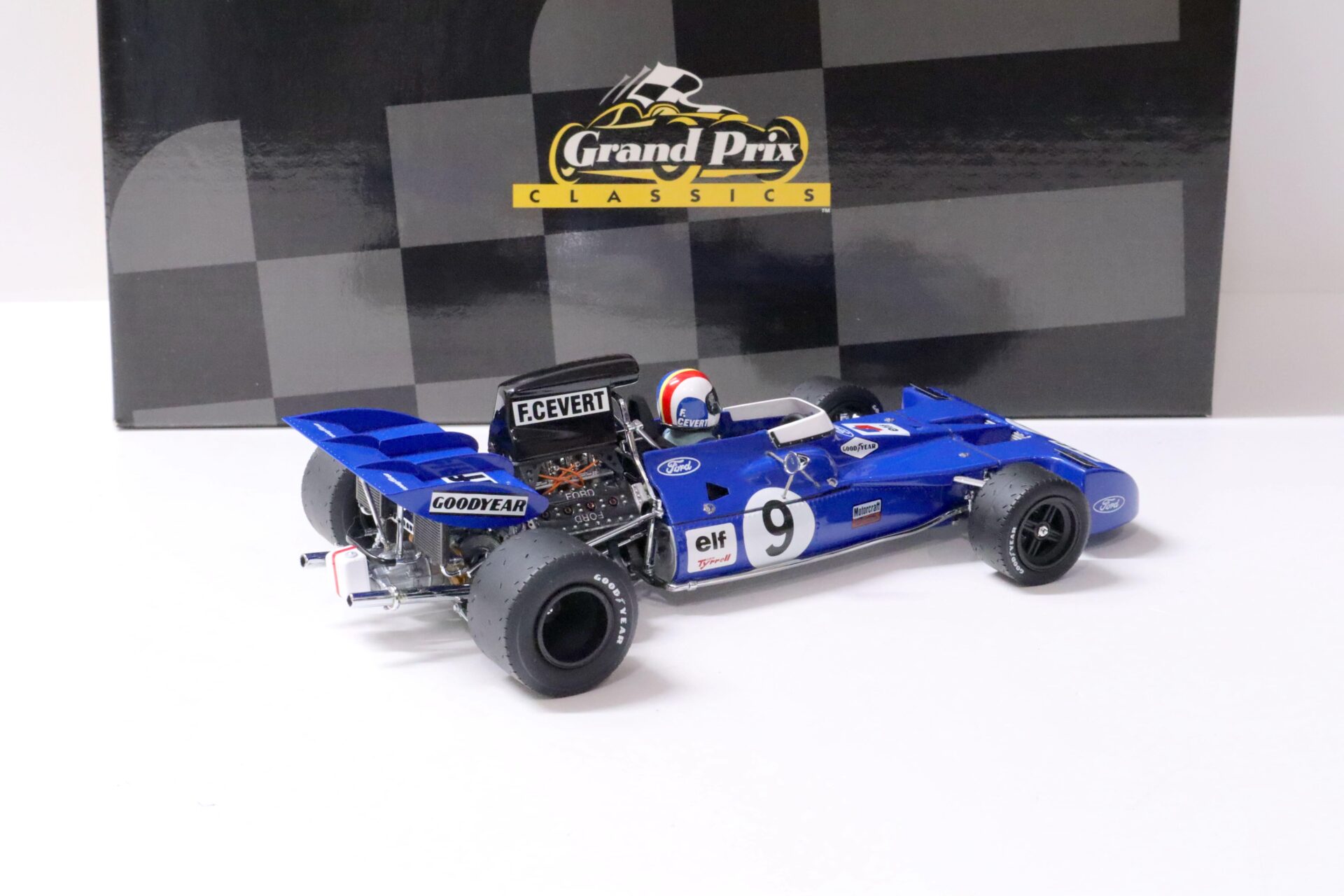 1:18 Exoto Tyrrell Ford 003 Francois Cevert #9 blue