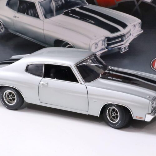 1:18 ACME 1970 Chevrolet Chevelle SS 396 Coupe silver/ black