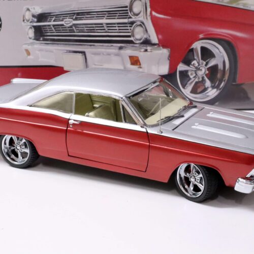 1:18 GMP 1967 Ford Fairlane Restomod Street Fighter red metallic/ silver