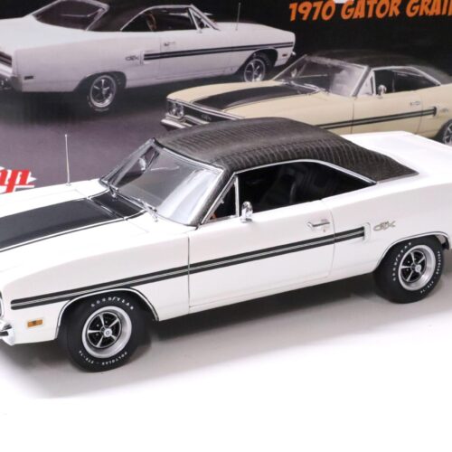 1:18 GMP 1970 Plymouth GTX "GATOR GRAIN" 440 Super Commando white