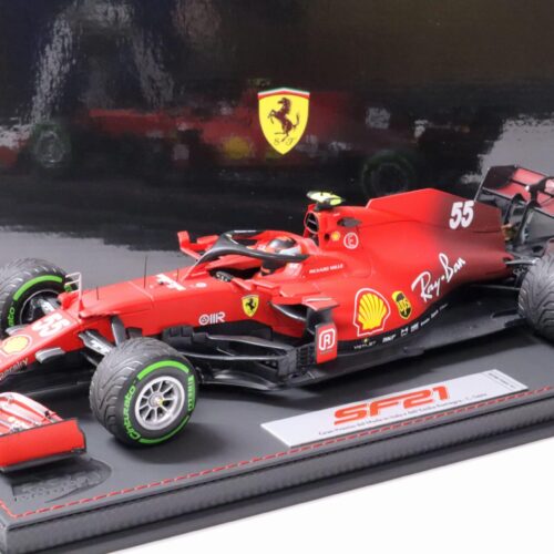 1:18 BBR F1 Ferrari SF21 C.Sainz #55 Emilia Romagna Italy GP 2021 Intermediate Tyres