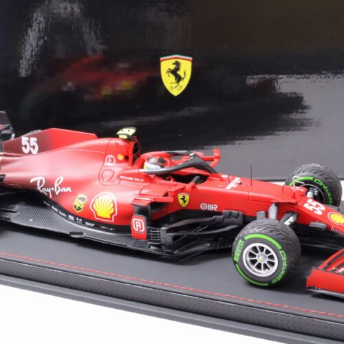 1:18 BBR F1 Ferrari SF21 C.Sainz #55 Emilia Romagna Italy GP 2021 Intermediate Tyres