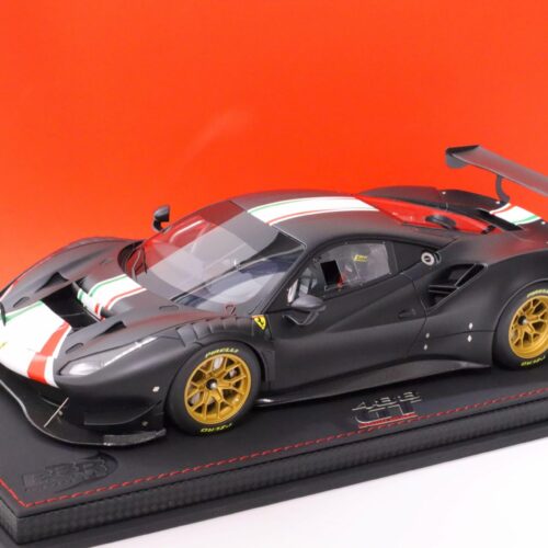1:18 BBR Ferrari 488 Modificata Matt black/ Italian Flag - Limited 24 pcs.