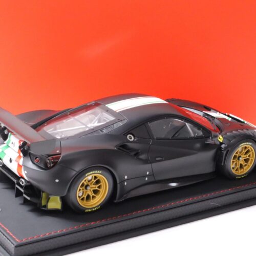 1:18 BBR Ferrari 488 Modificata Matt black/ Italian Flag - Limited 24 pcs.
