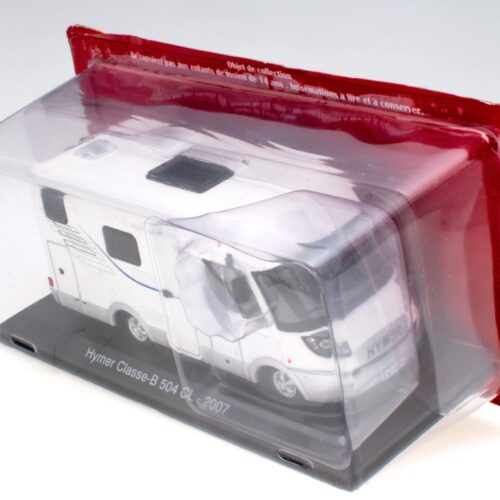 1:43 Hachette IXO Camping Cars Hymer Classe-B 504 CL weiß 2007 Wohnmobil