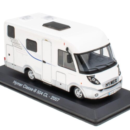 1:43 Hachette IXO Camping Cars Hymer Classe-B 504 CL weiß 2007 Wohnmobil